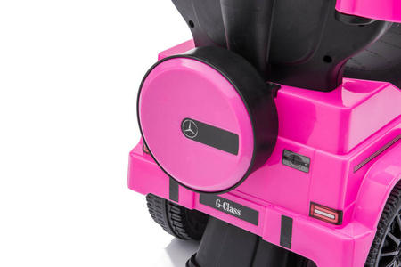 Jeździk z prowadnikiem MERCEDES-BENZ G 350 (licencja) - RÓŻOWY + rejestracja