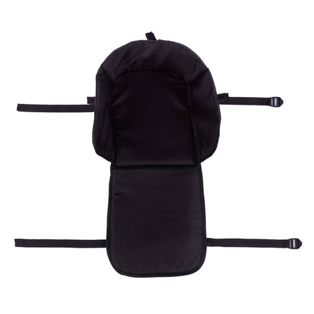 Zestaw Drewniane sanki BUKOWE z oparciem + sznurek z uchwytem + czarny materacyk