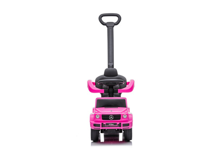 Jeździk z prowadnikiem MERCEDES-BENZ G 350 (licencja) - RÓŻOWY + rejestracja