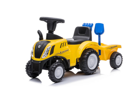 Jeździk / traktor z przyczepą - NEW HOLLAND - ŻÓŁTY + rejestracja