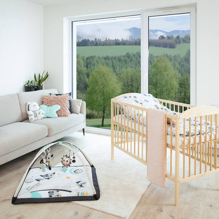 Łóżeczko drewniane LULAYA - BIAŁY