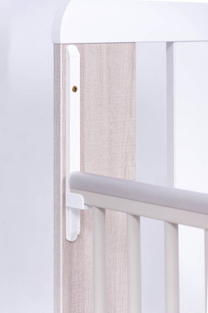 Łóżeczko dziecięce ŻYRAFKA - SANTANA + opuszczany bok