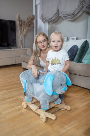 Pluszowa MYSZ na biegunach z kółkami