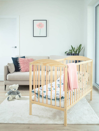 Łóżeczko drewniane PETIT FOX - BIAŁY