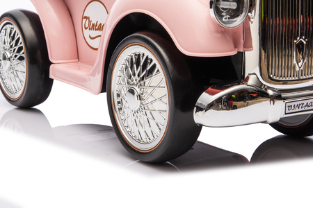 Jeździk RETRO z miękkimi kołami - RÓŻOWY