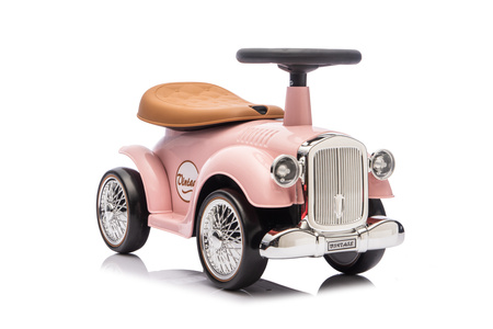 Jeździk RETRO z miękkimi kołami - RÓŻOWY