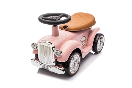 Jeździk RETRO z miękkimi kołami - RÓŻOWY