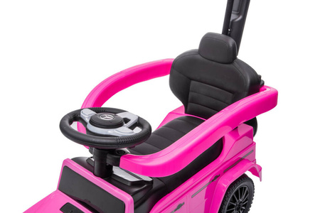 Jeździk z prowadnikiem MERCEDES-BENZ G 350 (licencja) - RÓŻOWY + rejestracja