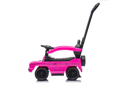 Jeździk z prowadnikiem MERCEDES-BENZ G 350 (licencja) - RÓŻOWY + rejestracja