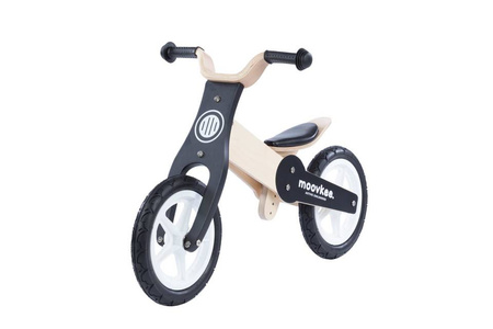 Rowerek trójkołowy/biegowy drewniany JANE 2w1 - NATURAL WOOD & NICE BLACK