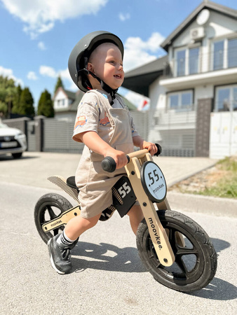 Drewniany rowerek biegowy - ALEX - NICE BLACK