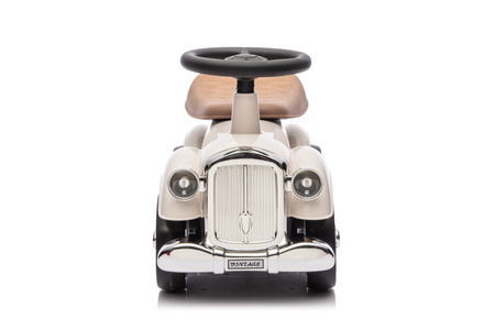 Jeździk RETRO z miękkimi kołami - KREMOWY