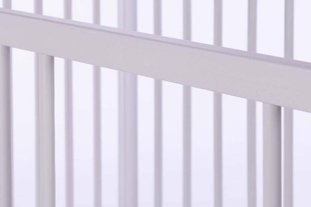 Szare łóżeczko dziecięce PETIT FOX z szufladą z opcją tapczanik - SZARY