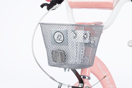 Rower dziecięcy TOMABIKE BMX PLATINUM 18 cali z prowadnikiem - JASNY RÓŻOWY