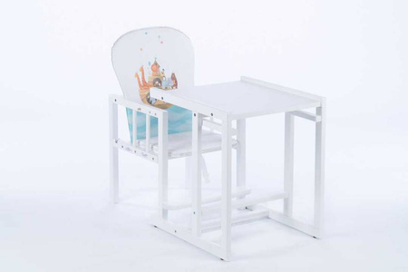 Krzesełko do karmienia dla dziecka derwniane - ANTONIO - ZOO