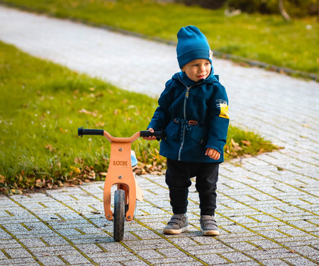 Rower biegowy 2 w1 Look Wyścigówka - CZERWONY/BIAŁY