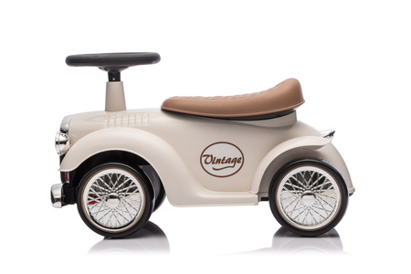 Jeździk RETRO z miękkimi kołami - KREMOWY