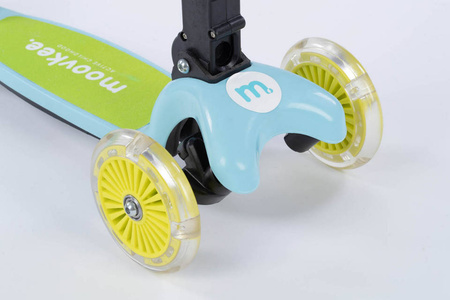 Hulajnoga balansowa MILO z LED - BABY BLUE & LIME GREEN