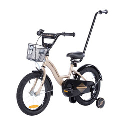 Rower dziecięcy TOMABIKE BMX PLATINUM 16 cali z prowadnikiem - ZŁOTY
