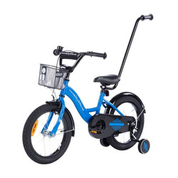 Rower dziecięcy TOMABIKE BMX 16 cali PLATINIUM z prowadnikiem - NIEBIESKI