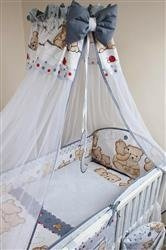 Pościel dziecięca PRZYJACIELE - SZARY