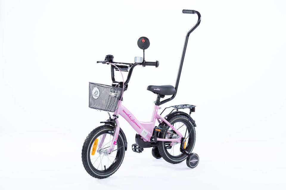 Rower dla 3 latka BMX 14 cali LITTLE PRINCESS fioletowobiały RUNO BABY