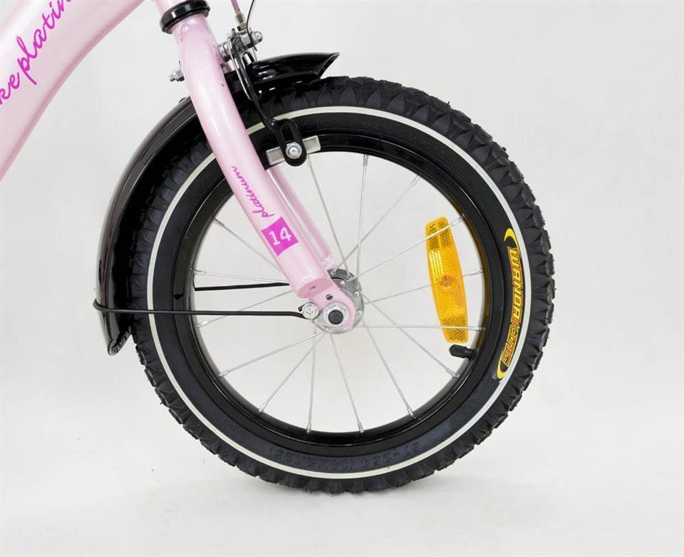 Rower dla 3 latka BMX 14 cali LITTLE PRINCESS fioletowobiały RUNO BABY