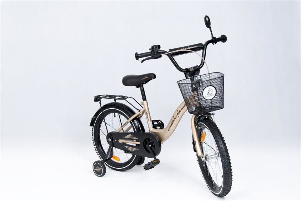 Rower dziecięcy BMX 18 cali - złoto-czarny - RUNO BABY