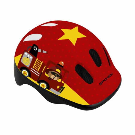 Kask rowerowy dziecięcy  SPOKEY - FIRE TRUCK - CZERWONY