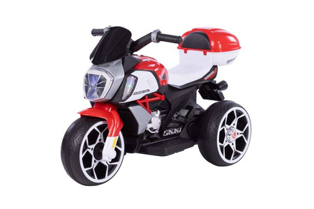 Motor trójkołowy 6 V elektryczny DIAMOND SPORT - CZERWONY 