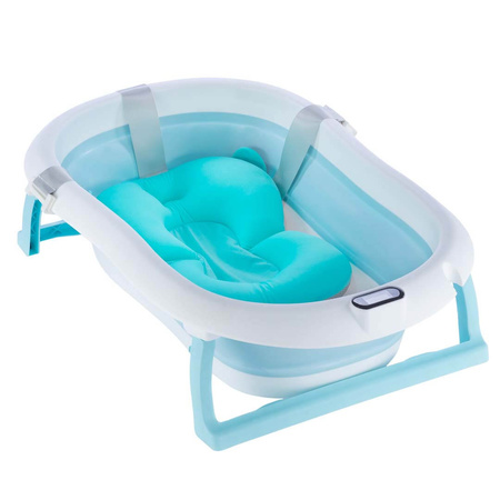 Zestaw - Stojak + Wanna składana dla dzieci - BATH & CARE - NIEBIESKA